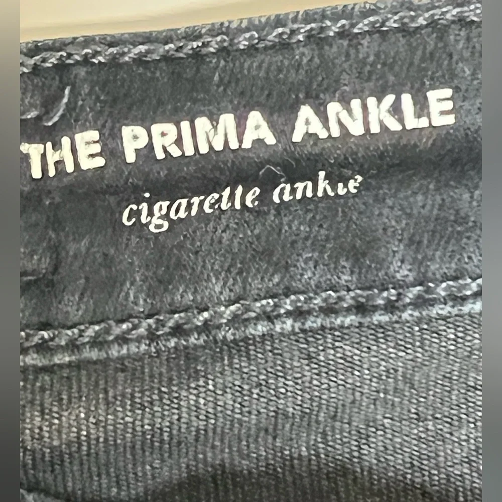 AG Adriano Goldschmied Midnight Blue Black Cigarette Jeans Womens size 24 Slim - Picture 7 of 12